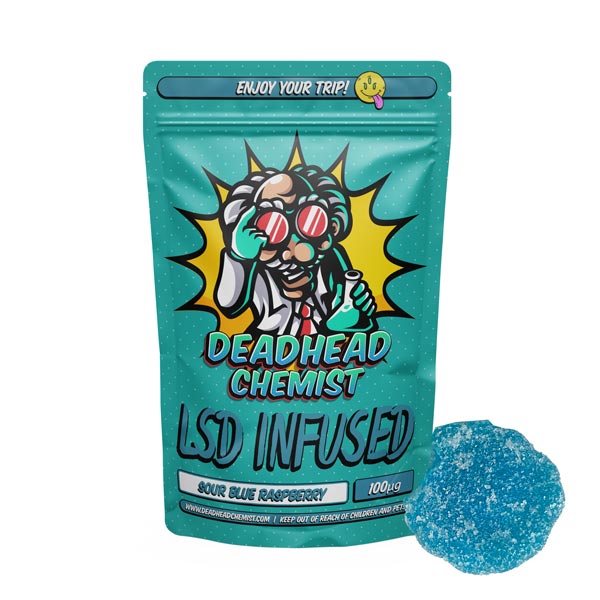 LSD Edible 100ug Sour Blue Raspberry Deadhead Chemist - Deadhead Chemist Store