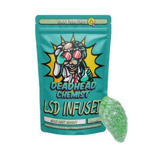 LSD Edible 100ug Sour Mint Gummy Deadhead Chemist - Deadhead Chemist Store